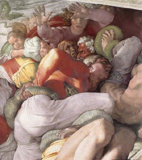 Michelangelo Buonarroti The Brazen Serpent oil painting picture